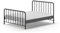 Vipack Bronxx Bett, Schwarz, matt, 160 x 200 cm