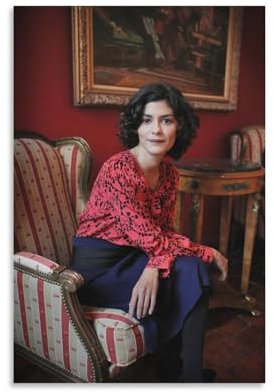 The Actress Audrey Tautou Poster (27) Malerei auf Leinwand Wandkunst Poster Scroll Bild Druck Wände
