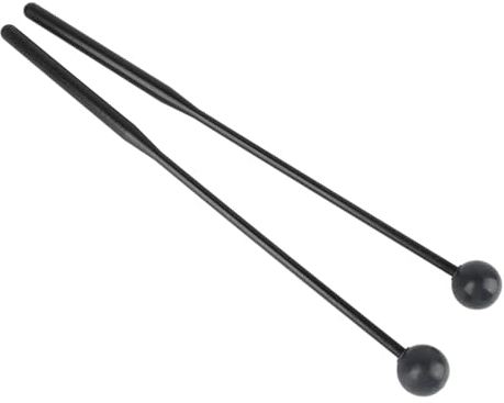 Marimba-Schlägel, Marimba-Schlägel, Xylophon-Sticks, Langlebige Percussion-Sticks, Kunststoffstab-Percussion-Sticks für Glockenspiel-Schläger (Alles schwarz)