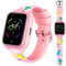 OKYUK 4G Smartwatch für Kinder, GPS-Tracker, mehrere Desktop-Stile zur Auswahl, Zwei-Wege-Anrufe, Bildkompetenz, SOS, WLAN, wasserdichter Touchscreen für 4–12 Jungen und Mädchen (Blau) (T13 Rosa)
