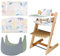 für Tripp Trapp Hochstuhlkissen, Weich und Bequem Babysitzbezug mit 2 Stück Hochstuhl-Tischsets, für Tripp Trapp Babykissen Macht das Sitzen des Babys bequemer (Meerestiere)