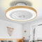 EKDADL Reversibile Ventilatore da Soffitto LED 50CM Dimmerabile Ventilatore a Soffitto con Luce 3 Colori 6 Velocità Silenzioso Lampadario con Ventilatores