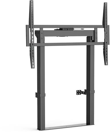 Ewent Support Mural avec Fixation au Sol pour TV, moniteurs et Tableaux multimédias de 55 à 100, capacité Jusqu’à 120 kg, VESA 200x200/800x600, Hauteur réglable, pour écoles/Bureaux