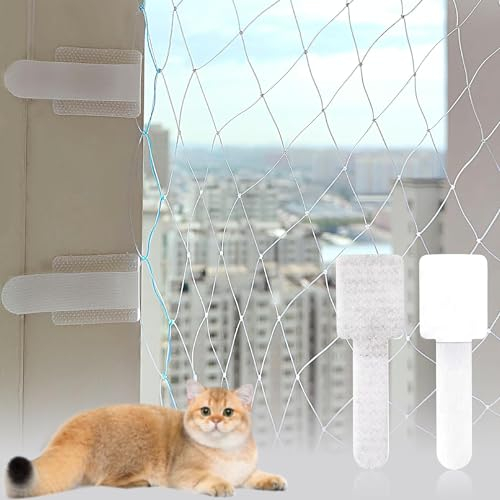 Sprießen Haken Für Katzennetz Für Balkon,Outdoor Adhesive Hooks 50 Piece,Geeignet Für Katzennetz Balkon,Katzennetz Für Balkon Ohne Bohren,Katzennetz Ohne Bohren,Katzenschutznetz (Ohne Katze Netz)