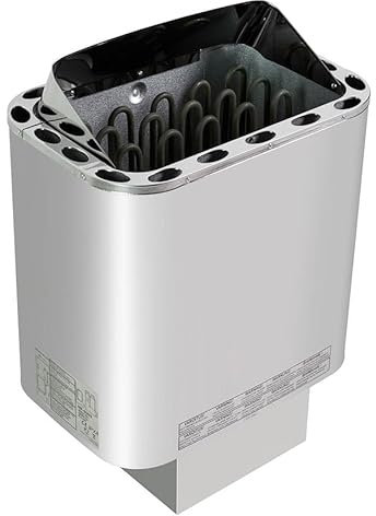 Well Solutions Edelstahl Saunaofen Next 8 kW - für finnische Sauna von 7-13 m³ - ohne Steine