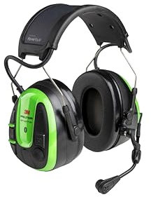 3M PELTOR WS ALERT XPV Headset App, Green, Headband, Solar Powered, MultiPoint Bluetooth, MRX21A1WS7