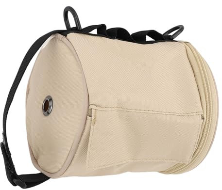 Hanging Toilet Paper Holder, Portable Hanging Roll Paper Case, Lining for Hiking (Khaki)