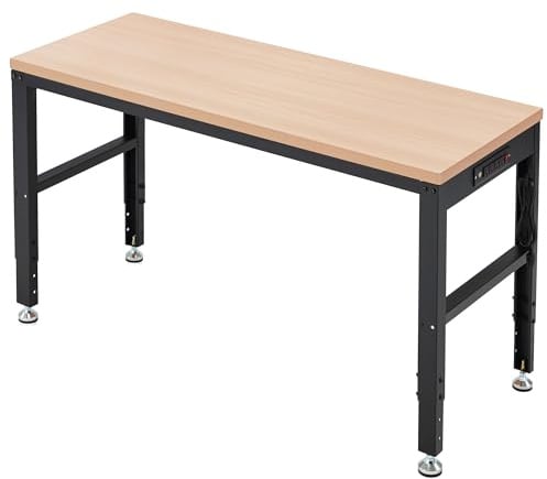 Antifir 60 Adjustable Workbench, Heavy Duty Wood Workstation