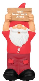 FOCO Officially Licensed Liverpool FC Slogan Sign Football Garden Gnome