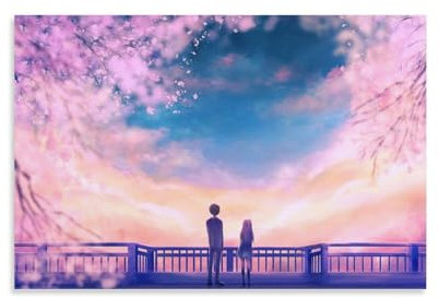 YOUMAN Filmposter A Silent Voice auf Leinwand, Wandkunst, Poster, dekorativ, modern, 20 x 30 cm