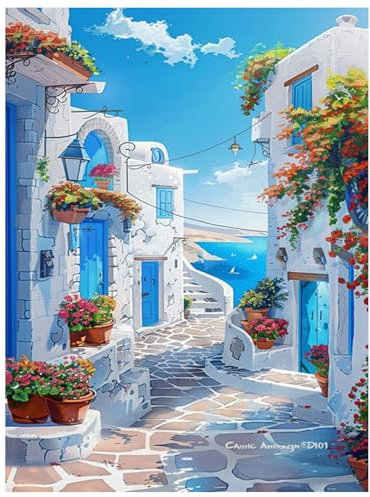 Peinture Numero Adulte, Paysage Coloriage Par Numero Adulte, Peinture par Pour la Décoration de la Maison 40x50cm