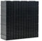 LINLAN 12 Stück 30X30CM Aquariumgitter aus Kunststoff, Aquarium Trennwand, Aquariumteiler für Isolation, DIY-Filtration und Aquascaping (Schwarz-ohne Zubehör)