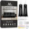 Laxmorph Leather Repair Kit Black Liquid Leather for Furniture, Sofas, Car Seats & Jackets, Vinyl Faux Leather Repair Kit Repairs Leather Paint Cracks, Holes, Scratches & Chips