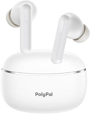 Polypay P1 AI Übersetzer Kopfhörer, Übersetzungsgerät für Live-Sprache und Video mit App für 138 Sprachen -Sprachübersetzer für Expats auf Reisen, kompatibel mit iOS & Android