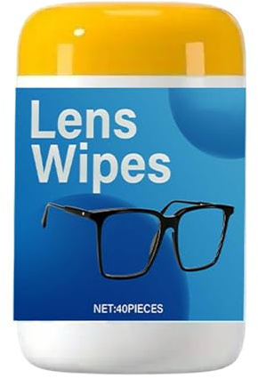 Glasses Lens Cleaning Wipes - Anti-Scratch Cloth 40 Units, Lens And Screen Cleaning Wipes, For School Travel Gym Travel Phone Laptop Tablet