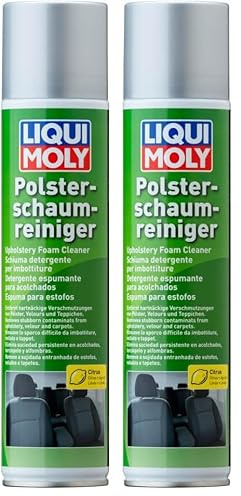 LIQUI MOLY Schiuma detergente per imbottiture, 300 ml, Cura della macchina, SKU: 1539 (Confezione da 2)