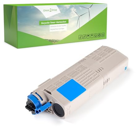 Green2Print Toner Cyan 6000 Seiten ersetzt Oki 46490607 passend für Oki MC563DN, MC573DN, C532DN, C542DN