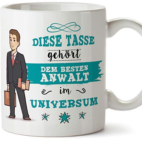 Anwalt Tasse/Becher/Mug Geschenk Schöne and lustige kaffetasse - Diese Tasse gehört dem besten Anwalt im Universum - Keramik 350 ml
