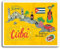 #19524 Vinyl-Aufkleber Kuba Havanna Reisekarte, 10 cm, 2 Stück