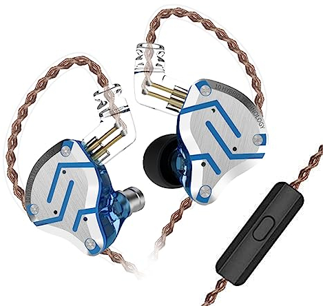 Yinyoo KZ ZS10 Pro Headphones IEM Cablate 4BA+1DD Cuffie con filo In-Ear Gaming,Auricolari da Gaming HiFi con Jack 3.5mm e Cavo OFC 2 Pin per Audiofili