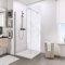 Schulte 1 panneau mural l.100 x h.210 cm, surface brillante 2.1 m², 3 mm épaisseur, revêtement pour salle de bain douche, resistant aux rayures, décor marbre, livré avec adhésif double face