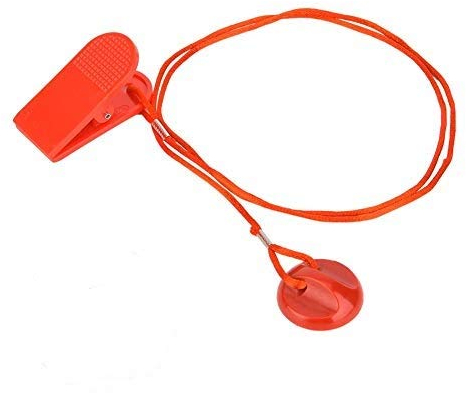MAGT Laufband Schloss, 1Pc Universal Sport Laufmaschine Sicherheit Safe Key Laufband Magnetische Sicherheit Rundschalter Schloss Fitness Für die meisten Laufband Rot(S)