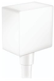 hansgrohe Eckig mit Rückschlagventilen Upgrade 3 in weiß matt 26455701 Wandauslass