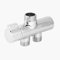 Raguso G1/2 3-Way Wall Mounted Bath Water Diverter Separator Shower Head Hose Connector Valve Home Bathroom Replacement Part