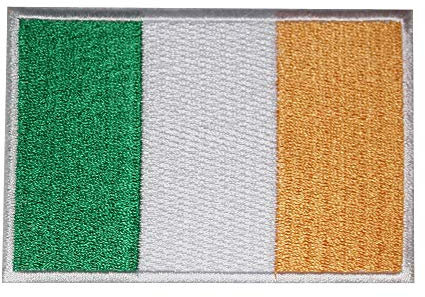 Ireland National Flag Embroidered Iron on Patch Sew on Badge for Clothes etc