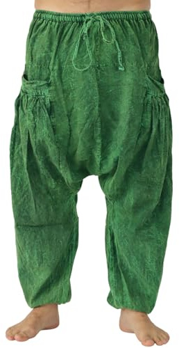 PANASIAM Chill Pants, Stonewashed Green, L