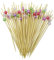 Cocktailspieße, Cocktail Picks Holz Obst Sticks mit Acryl-Perlen für Party, Snacks, Fingerfood, Canapés, Antipasti, Grillspieße, Obst-Spieß,Dessert und Kuchen 100 Stück