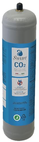 Bombona CO2 para gasificador, 600 g, desechable, casquillo M11 x 1 para dispensadores – Gasificadores de agua con gas, recipiente de acero N° 1 bombona