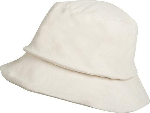 Capelli New York Fischerhut aus Leinen Farbe Ivory Elfenbein