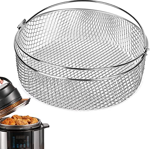 Instant Pot Air Fryer Basket - 6 & 8 Qt Replacement, Steamer & Mesh Basket Accessory