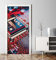 MyMaxxi - Tür bekleben mit Türtapete Türposter Türfolie Selbstklebend 90x200 Computer Technik CPU - Tür verschönern Türaufkleber Türklebefolie PC Bauteile schwarz rot