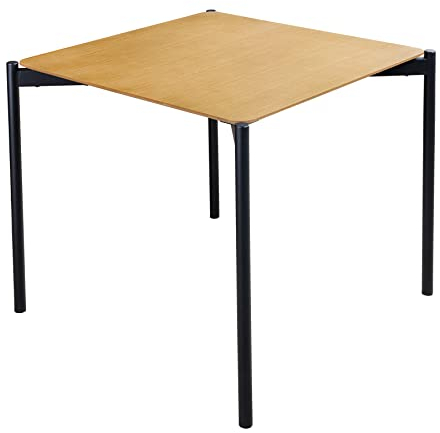 riess-ambiente.de Retro Esstisch DESIGNO 80cm Eiche Natur mit Metallgestell