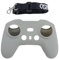 Für DJI AVATA/FPV UAV Schutzhülle Skin Remote Controller Protector mit Halsband Lanyard Handle Anti Fallen und Anti Scraping Remote Control Silikonhülle Drohnenzubehör (Grau)