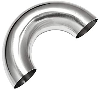 Auspuffblenden FÜR 19mm-102mm 180 Grad Autoauspuffkrümmer Auspuffkrümmer Biegt Edelstahlbogenrohrschweißkrümmer Auspuffrohr (Farbe : 102mm)