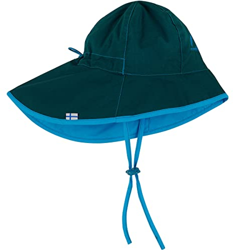 Finkid Ranta Sport Blau - Wasserabweisender leichter Kinder Sommerhut, Größe M - Farbe Deep Teal - Mosaic
