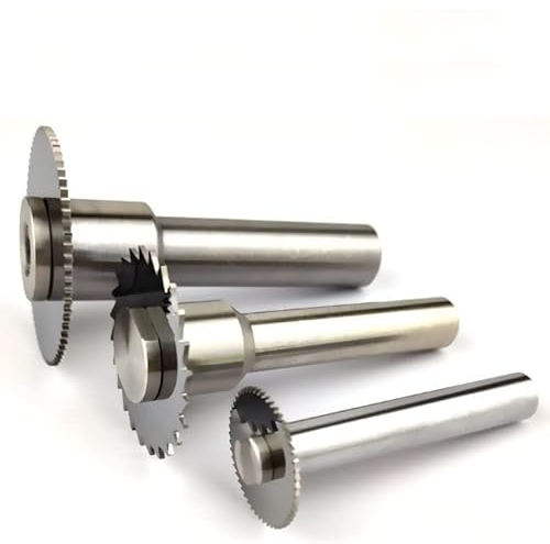 KLOT Saw Blade Arbor 6mm-27mm Circular Saw Holder Slitting/Slotting Adapter for Milling Straight Shank (ID 27mm*Cap 32*Shank 20*L100)