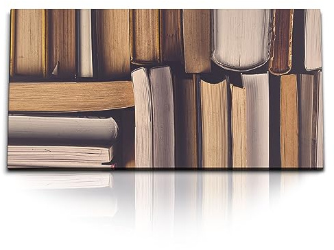 Paul Sinus Kunstdruck Bilder 120x60cm Alte Bücher Bibliothek Kunstvoll Dekorativ