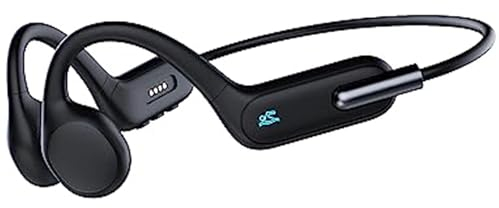 HIFI WALKER Knochenschall Open Ear Kopfhörer Bluetooth 5.3 Sport Bone Conduction Kabellos Unterwasser-MP3-Player, IPX8 wasserdichte Schweißfeste Sportkopfhörer für Läufer Fahrrad Radfahren Fitness