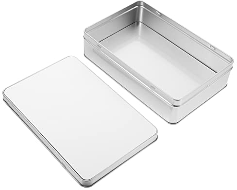 BESTonZON Kasten Sublimationsbonbondose Blanko-schachtel Für Hitzepresse Aufbewahrungsbox Für Lebensmittel Federmäppchen Dessert-verpackungsbox Leere Blechdose Keksdose Kann Eisen Metall