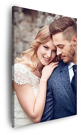 GP TONER Ihr FOTO auf Leinwand Personalisierte Foto Ihr eigenes Bild auf Leinwand mit Holzrahmen Kunstdruck Bild Foto 70x100 cm