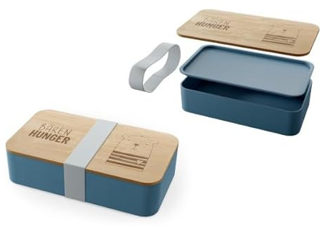 Rungassi Kinder Brotdose Brotbox Vesperdose Lunchbox Thema Unsere Kleinen (Bärenhunger - Blaugrün)