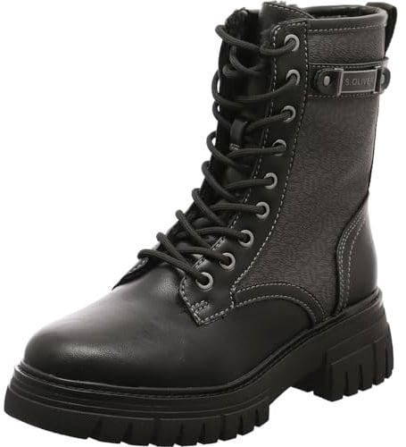 s.Oliver Damen Winterstiefeletten zum Schnüren Gefüttert Vegan