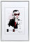 KM FOTO Moderner Glas Bilderrahmen NLS aus Kunststoff Perfekt für Fotos, Poster und Wanddeko Collage Design: Farbe: Silber | Format: 50x70
