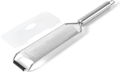 STEELGRATER -Käsereibe,Parmesanreibe,Zitronenreibe mit großer und scharfer Reibeoberfläche aus Premium 100% Edelstahl Stainless Steel rutschfest Robust und Spülmaschinengeeignet