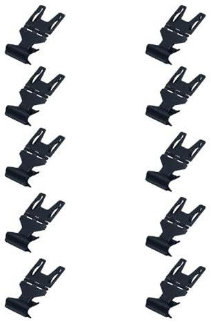 10 Stück Schwarz Metall-Klammern für kleine Schilder, Preisschildhalter für Supermarktregale, Etikettenklammern für Werbedisplays