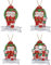 Jewelora Personalisierte Weihnachtsanhänger mit Namen Weihnachtsbaumschmuck Familie Deco Weihnachtsdeko Holz Aufhängen für Kamin Innenbereich Xmas Geschenke (B)